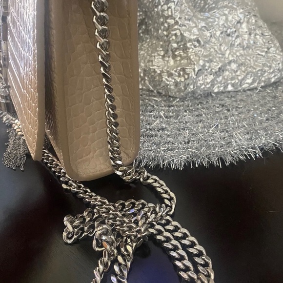 Authentic YSL small kate croc- embossed chain shoulder bag - Picture 12 of 14